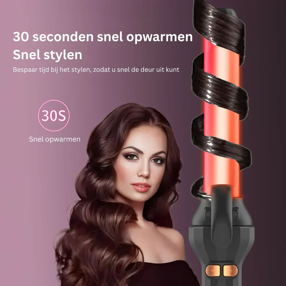 Roterende Krultang met Temperatuurregeling – Professionele Styling