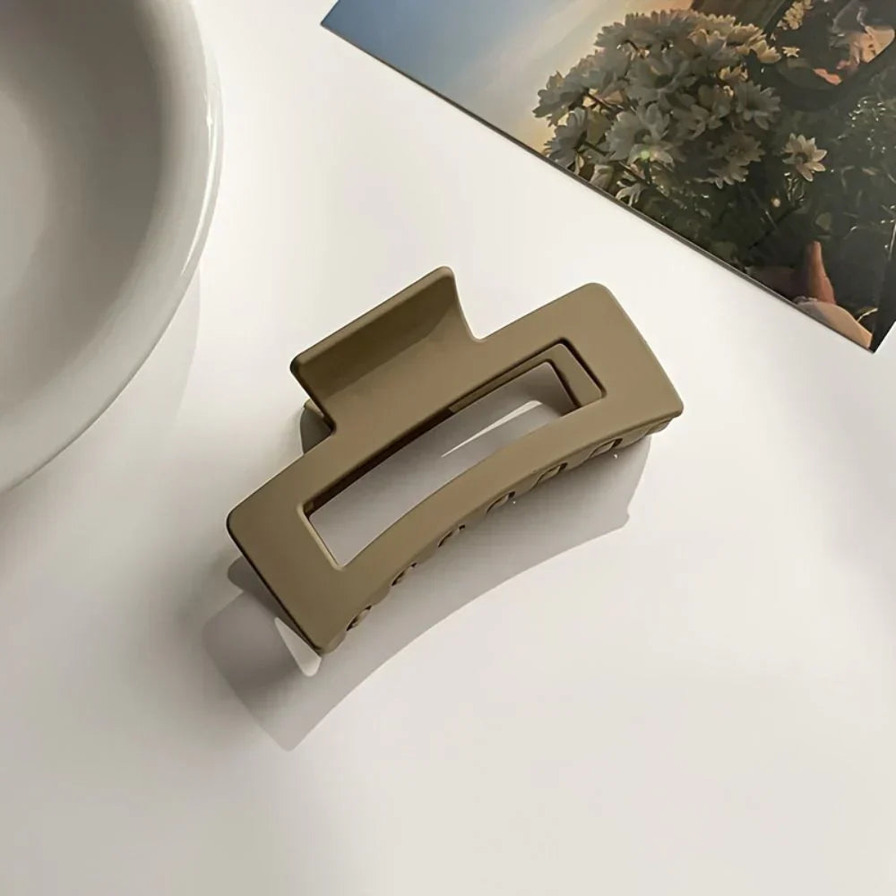 Set van 4 Matte Vierkante Haarclips – Stijlvolle Haaraccessoires