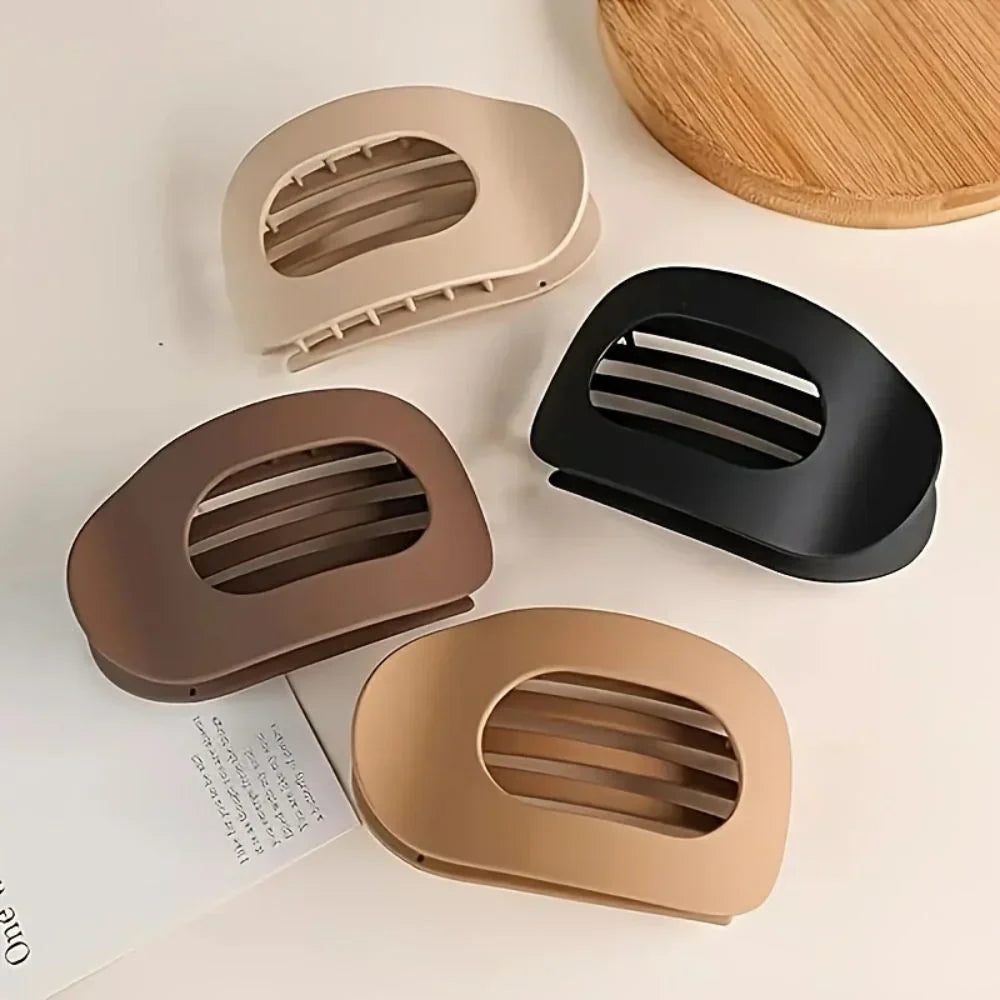 Set van 4 Matte Platte Haarclips – Anti-Slip Design