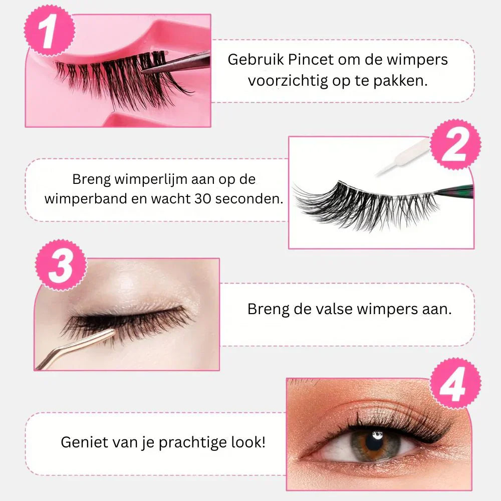 Wimper Set – Natuurlijke Fluffy Look