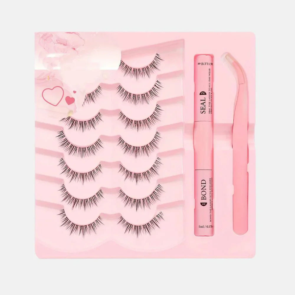 Wimper Verlengingsset – Natuurlijke 3D Look (5 Paren)