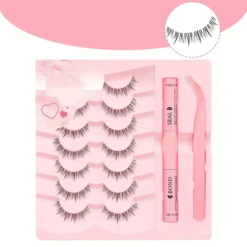 Wimper Verlengingsset – Natuurlijke 3D Look (5 Paren)