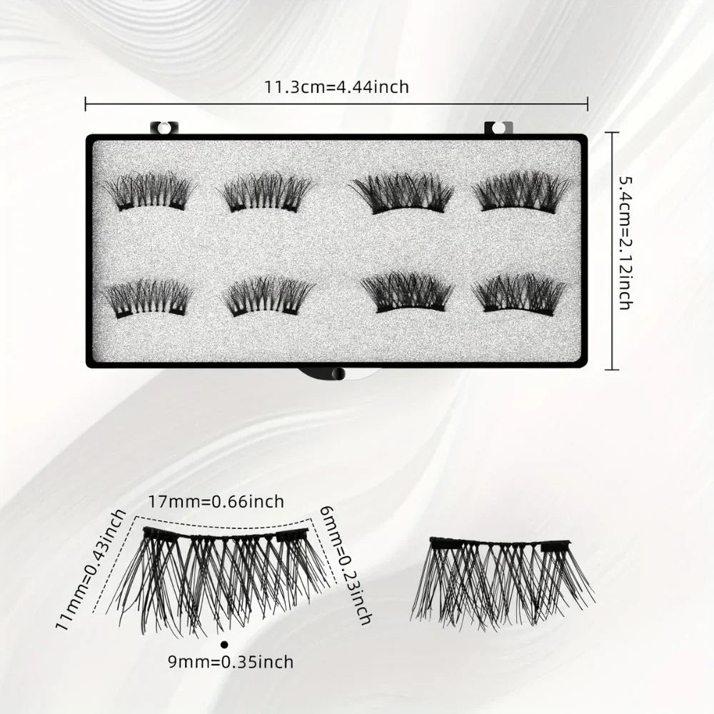 Magnetische Wimper Kit – Cat Eye Look (4 Paren)