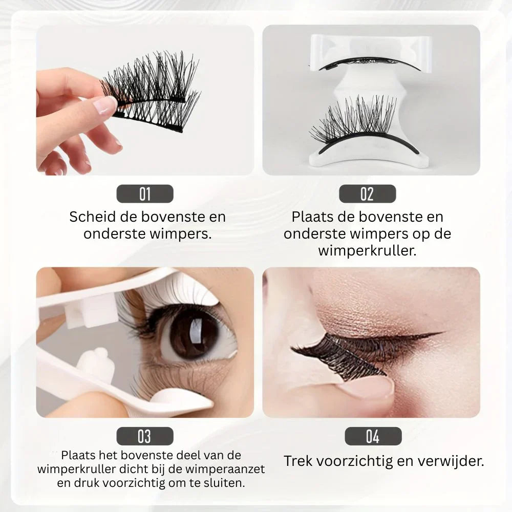 Magnetische Wimper Kit – Cat Eye Look (4 Paren)