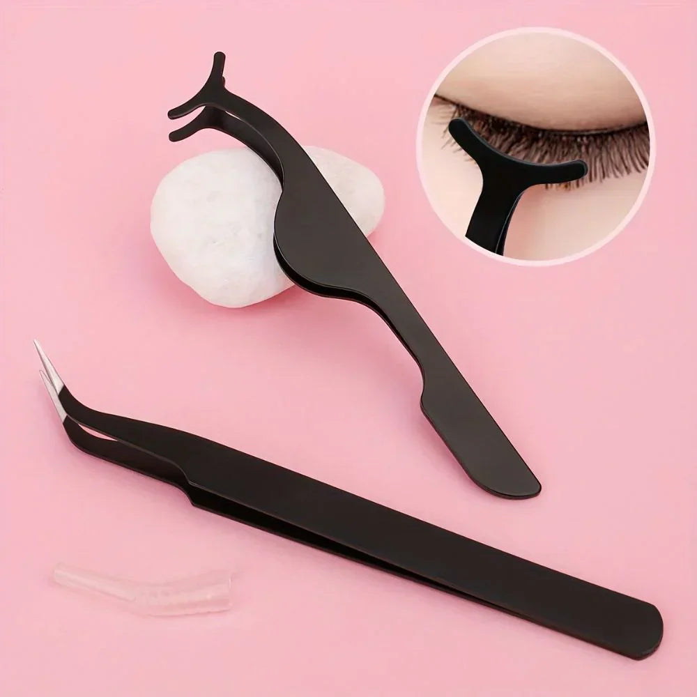 Wimper Verlengingsset 3-delig – Pincet, Kruller en Borsteltje