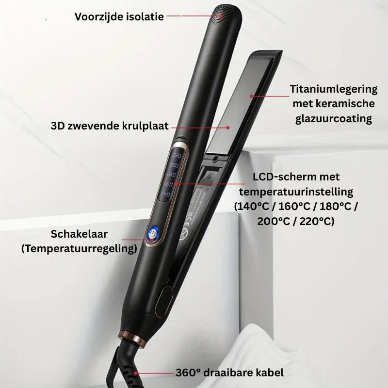 Haarstyler Stijltang en Krultang Titanium – 2-in-1 Styling Tool