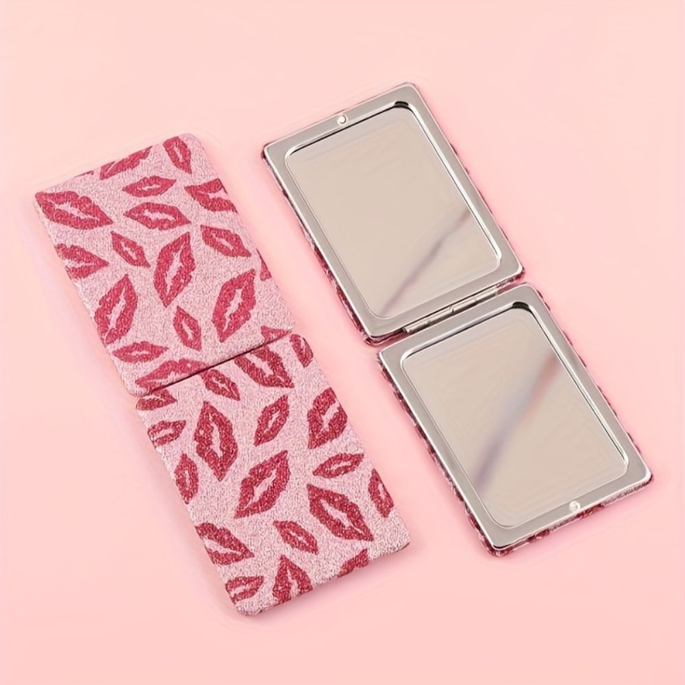 Compacte Glitter Pocketspiegel