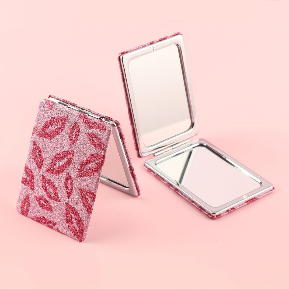 Compacte Glitter Pocketspiegel
