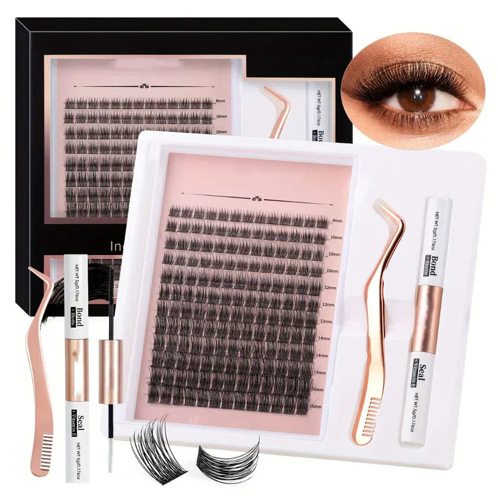 Wimper Verlengingsset – Natuurlijke Krul Look